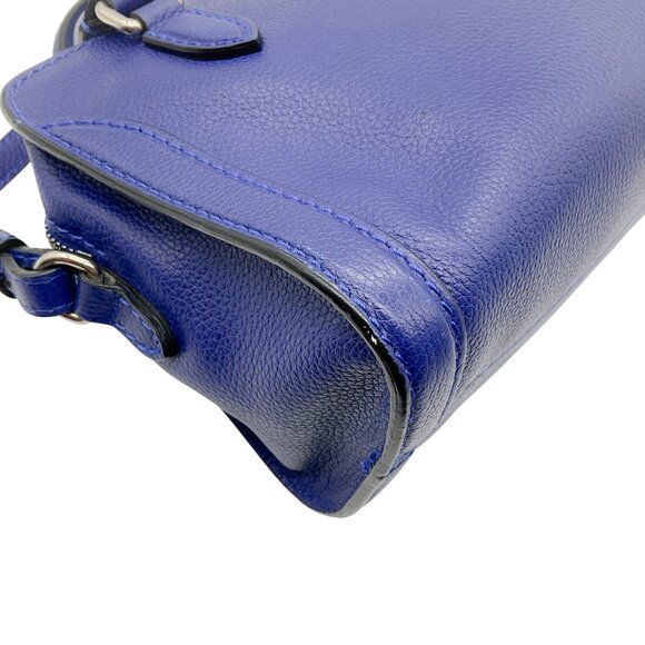 Alexander McQueen Blue Leather Mini Padlock Two Way Bag - Picture 7 of 10